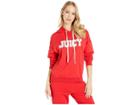 Juicy Couture Oversize Logo Collegiate Hoodie (true Red) Women's Clothing