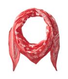 Polo Ralph Lauren Karyn Floral Bandana Twilly (sunset Red) Scarves