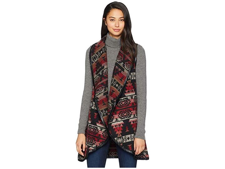 Miss Me Multicolored Vest (multi Red) Women's Vest