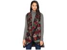 Miss Me Multicolored Vest (multi Red) Women's Vest