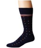 Paul Smith Pin Dot Sock (blue Multi) Men's Crew Cut Socks Shoes