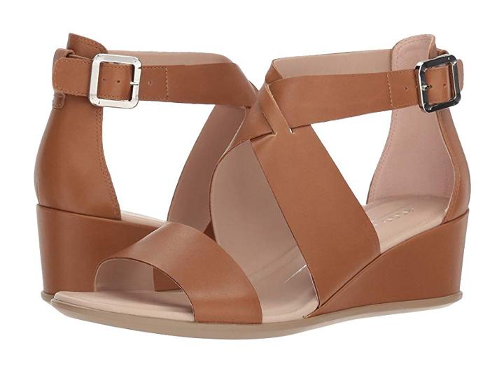 Ecco Shape 35 Wedge Ankle (cashmere Calf Leather) Women's Wedge Shoes