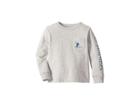 Vineyard Vines Kids Long Sleeve Tip-toe Touchdown Pocket Tee (toddler/little Kids/big Kids) (gray Heather) Boy's T Shirt