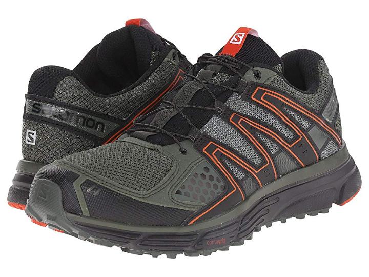 Salomon X-mission 3 (night Forest/black/solar Orange) Men's Shoes