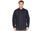 Vince Flannel Stripe Long Sleeve (coastal) Men's Clothing