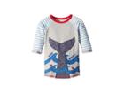 Mud Pie Make Waves Whale Tail Rashguard (infant/toddler) (blue) Boy's Swimwear