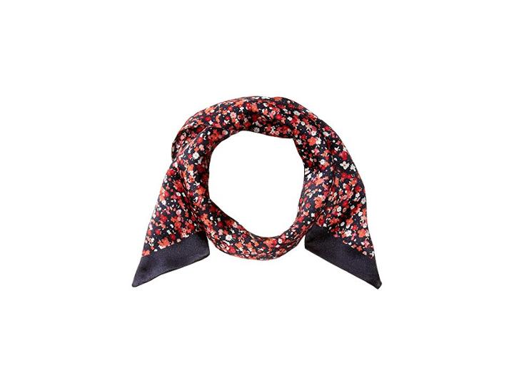 Michael Michael Kors Tiny Wildflowers Long And Skinny (deep Pink) Scarves