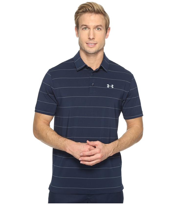 Under Armour Golf Ua Playoff Polo (academy/graphite/steel) Men's Short Sleeve Knit