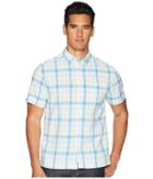 Original Penguin Short Sleeve Straight Hem Ombre (butterfly) Men's Short Sleeve Button Up