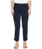 Jag Jeans Petite Petite Creston Ankle Crop In Bay Twill (nautical Navy) Women's Casual Pants