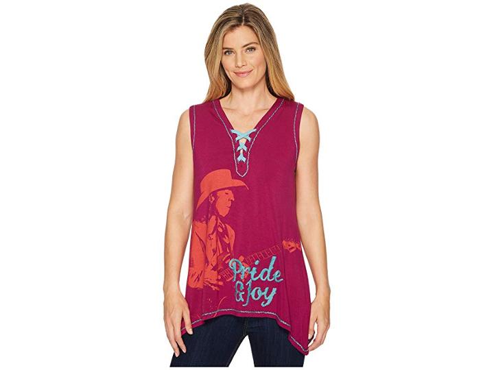 Double D Ranchwear Pride Joy Tank Top (far Out Fuchsia) Women's Sleeveless