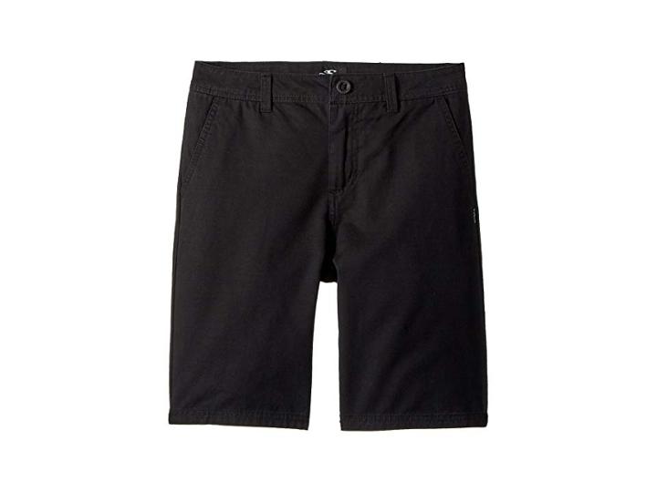O'neill Kids Jay Chino Shorts (big Kids) (black) Boy's Shorts
