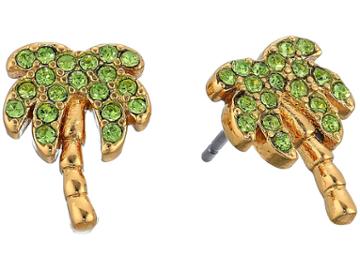 Kate Spade New York California Dreaming Pave Palm Tree Studs Earrings (multi) Earring