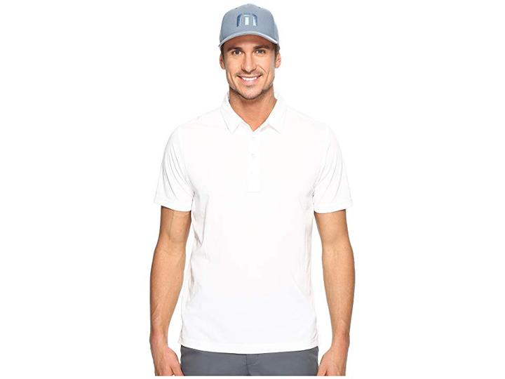 Travismathew The Ten Year Polo (white) Men's Clothing