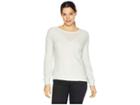 Lucky Brand Cable Knit Sweater (light Grey) Women's Sweater