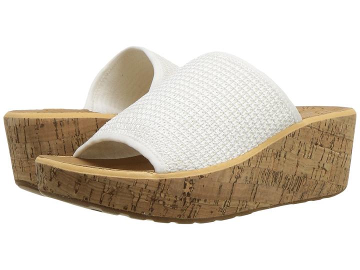 Rockport Lanea Woven Slide (white Woven) Women's Slide Shoes