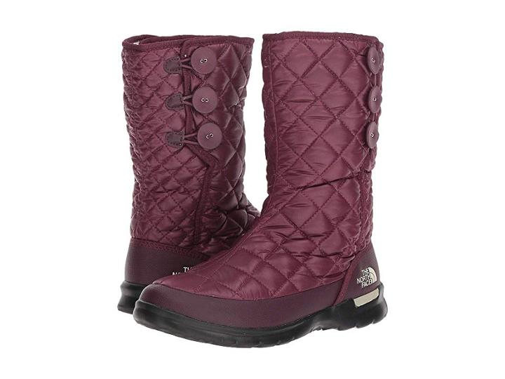 The North Face Thermoballtm Button Up (shiny Fig/vintage White) Women's Cold Weather Boots