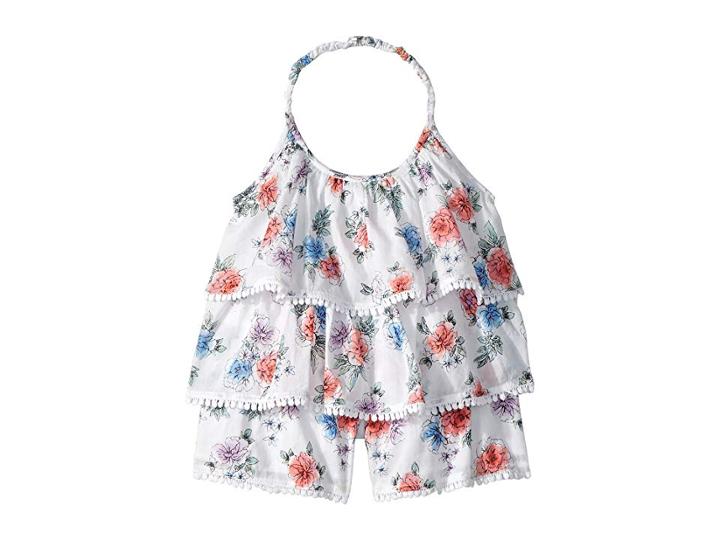Peek Ellen Romper (toddler/little Kids/big Kids) (white) Girl's Jumpsuit & Rompers One Piece