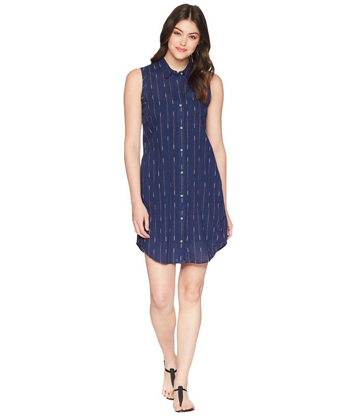 Toad&co Indigo Ridge Sleeveless Dress (medium Indigo Arrow Print) Women's Dress