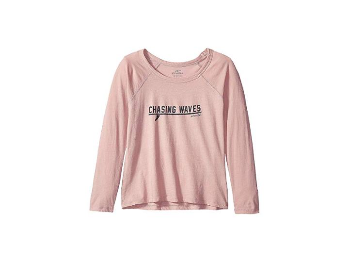 O'neill Kids Retreat Long Sleeve Screen Tee (big Kids) (deauville Mauve) Girl's T Shirt