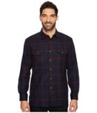 Pendleton Buckley Classic Fit Shirt (navy/maroon Windowpane) Men's Clothing