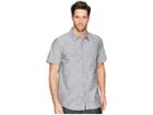 Vissla Congos Woven Top (dark Naval) Men's Short Sleeve Button Up