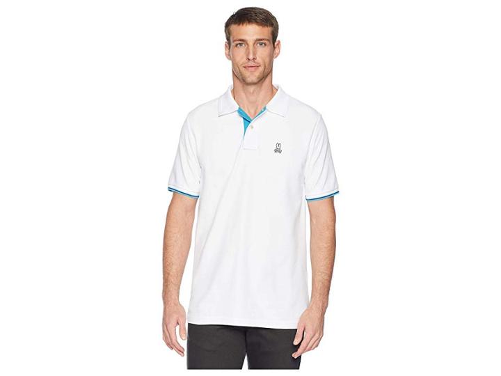 Psycho Bunny St Croix Polo (white) Men's Clothing