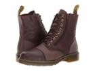 Dr. Martens Denton 9-tie Boot (dark Brown Vancouver Synthetic/dark Brown Low Down) Men's Boots