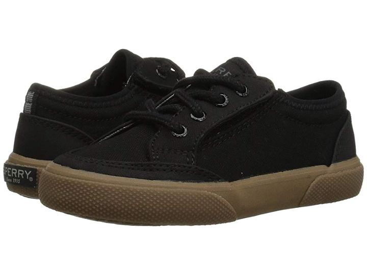 Sperry Kids Deckfin Jr. (toddler/little Kid) (black/gum) Boys Shoes