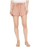 Blank Nyc Drawstring Shorts With Zipper Detail In Fading Rose (fading Rose) Women's Shorts