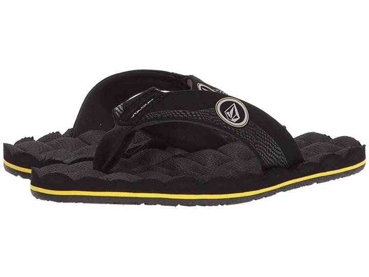 Volcom Kids Recliner (little Kid/big Kid) (sulfur Black) Boys Shoes