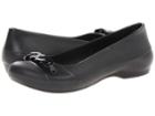 Crocs Gianna Link (black/black Cow Silk) Women's Flat Shoes