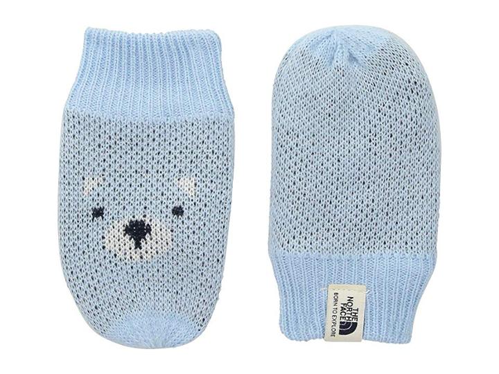 The North Face Kids Friendly Faces Mitt (infant) (pale Blue) Extreme Cold Weather Gloves