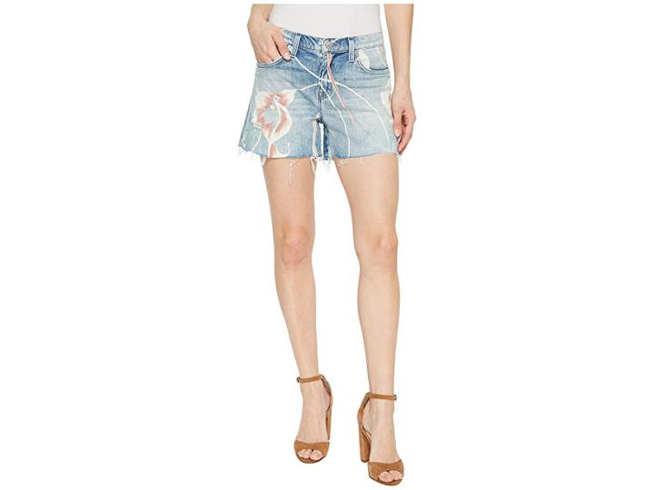 Hudson Jeans Valeri Cut Off Jean Shorts In In Bloom (in Bloom) Women's Shorts