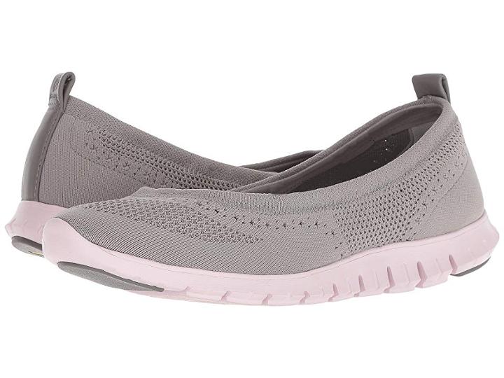 Cole Haan Zerogrand Stitchlite Ballet (ironstone Knit/pink Lilac) Women's Shoes