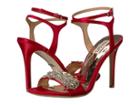 Badgley Mischka Hailey (red Satin) High Heels