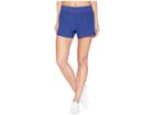 Asics 3 Run Shorts (blue Print/azure) Women's Shorts