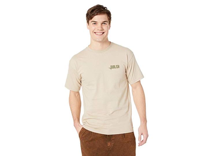 Publish Logo Knit Tee (tan) Men's T Shirt