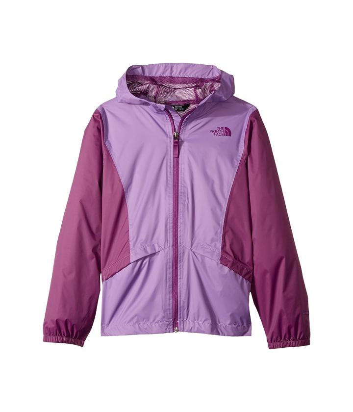 The North Face Kids Zipline Rain Jacket (little Kids/big Kids) (bellflower Purple/wood Violet (prior Season)) Girl's Jacket