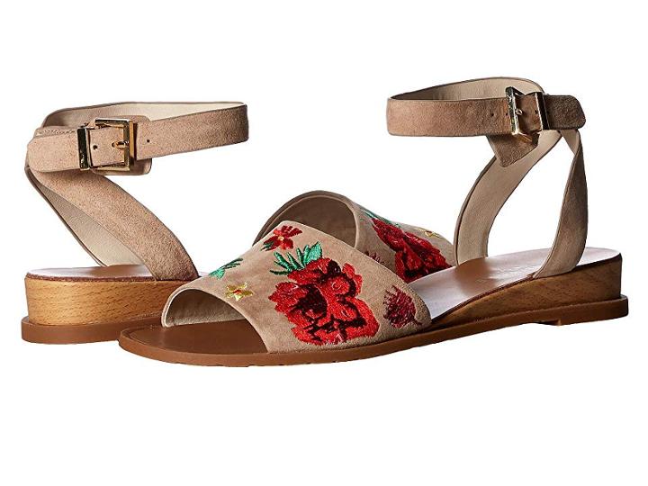 Kenneth Cole New York Jinny (tan Embroidered) Women's Sandals