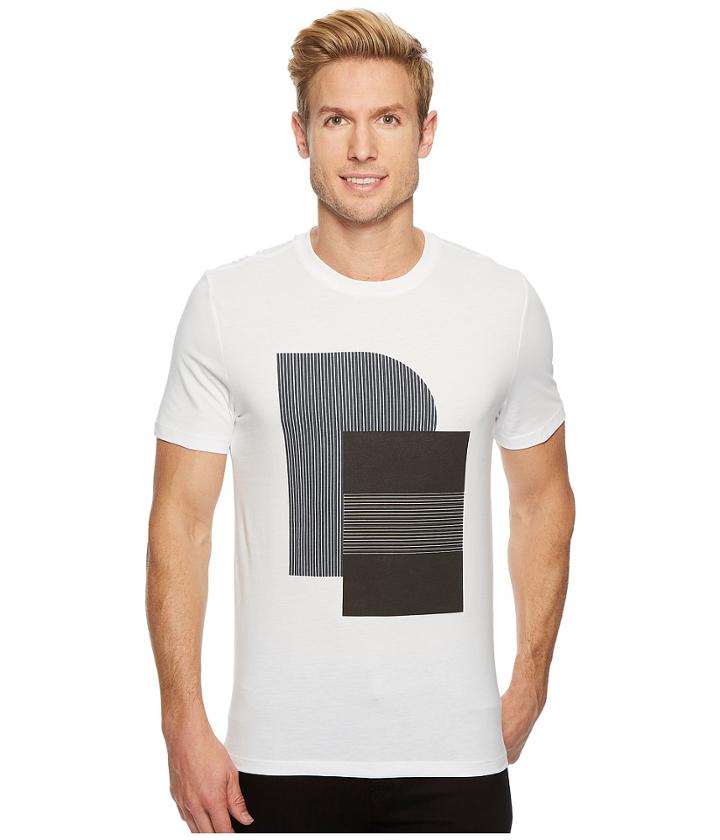Perry Ellis Pe Logo Crew (bright White) Men's Clothing