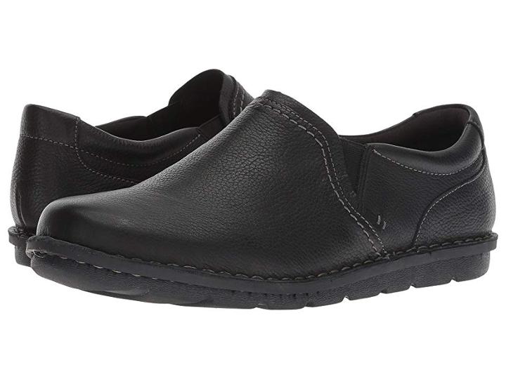 Clarks Janice Barrie (black Leather) Women's  Shoes