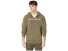 Burton Horizontal Mountain Full Zip Hoodie (dusty Olive) Men's Sweatshirt