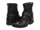 Frye Phillip Studded Harness (black Soft Vintage Leather) Women's Zip Boots