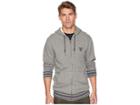 Vissla Established Zip Hoodie (charcoal Heather) Men's Sweatshirt