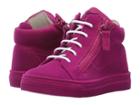 Giuseppe Zanotti Kids Flock Sneaker (toddler) (fuchsia) Girls Shoes