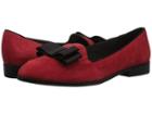 Anne Klein Dakodah (medium Red/black Suede) Women's Flat Shoes