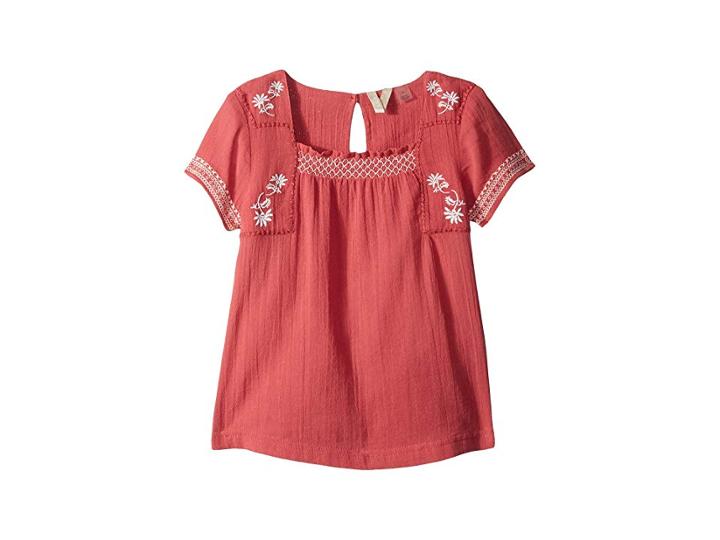 Roxy Kids Wholehearted Girl Top (toddler/little Kids/big Kids) (holly Berry) Girl's T Shirt