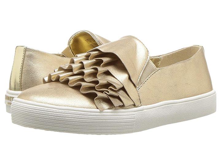 Kenneth Cole Reaction Kids Kam Ruffle (little Kid/big Kid) (gold) Girl's Shoes