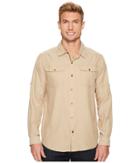 Columbia Pilsner Peak Ii Long Sleeve Shirt (british Tan) Men's Long Sleeve Button Up